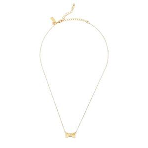 Kate Spade Bow Necklace Yellow Gold Delicate Chain Dainty Simple Minimalist 16”
